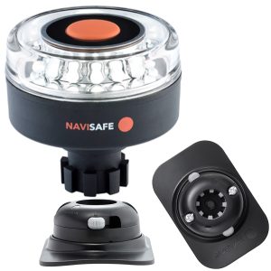 NAVISAFE 042KIT2 NAVILIGHT 360 DEGREE 2NM WITH NAVIBOLT BASE & RIB MOUNT - BLACK