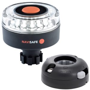NAVISAFE 042KIT7 NAVILIGHT 360 DEGREE 2NM WITH NAVIBOLT BASE & HORIZONTAL MOUNT - BLACK