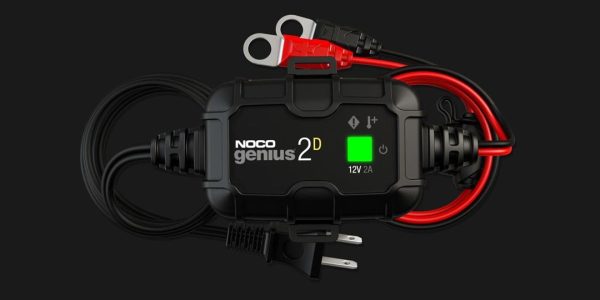 NOCO GENIUS2 2A Smart Car Battery Charger, 6V and 12V Automotive Charger, Battery Maintainer, Trickle Charger, Float Charger and Desulfator for Motorcycle, ATV, Lithium and Deep Cycle Batteries