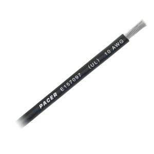 PACER WUL10BK-FT BLACK 10 AWG BATTERY CABLE - SOLD BY THE FOOT