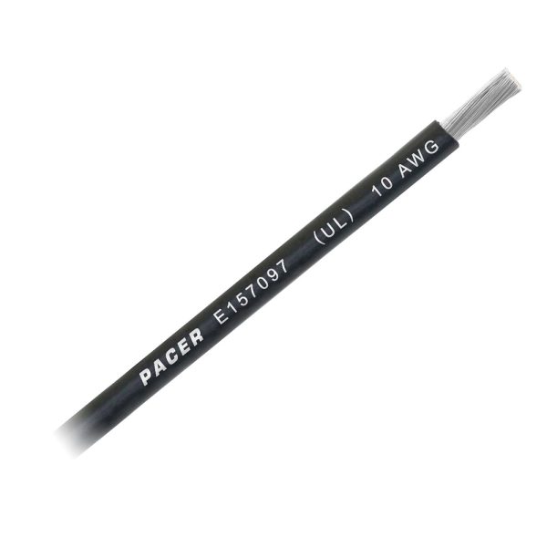 PACER WUL10BK-FT BLACK 10 AWG BATTERY CABLE - SOLD BY THE FOOT
