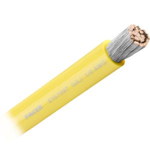 PACER WUL1/0YL-FT Yellow 1/0 AWG Battery Cable - Sold By The Foot