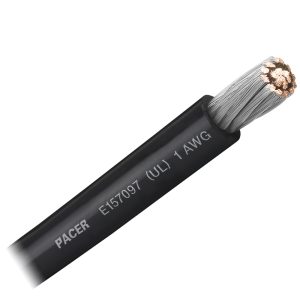 PACER WUL1BK-FT BLACK 1 AWG BATTERY CABLE - SOLD BY THE FOOT