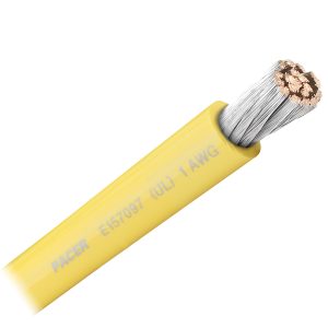 PACER WUL1YL-FT Yellow 1 AWG Battery Cable - Sold By The Foot