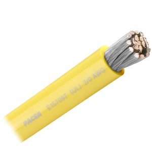 PACER WUL2/0YL-FT Yellow 2/0 AWG Battery Cable - Sold By The Foot