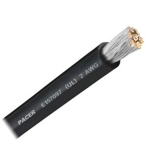 PACER WUL2BK-FT BLACK 2 AWG BATTERY CABLE - SOLD BY THE FOOT