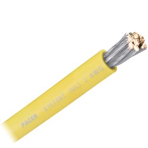 PACER WUL2YL-FT Yellow 2 AWG Battery Cable - Sold By The Foot