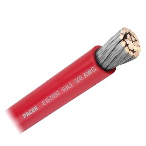 PACER WUL3/0RD-FT RED 3/0 AWG BATTERY CABLE SOLD BY THE FOOT