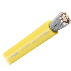 PACER WUL3/0YL-FT Yellow 3/0 AWG Battery Cable - Sold By The Foot