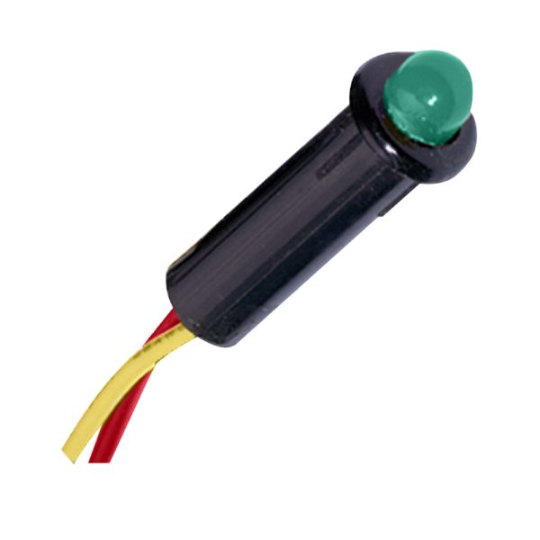 PANELTRONICS 048-016 LED INDICATOR LIGHT - GREEN - 120 VAC - 1/4