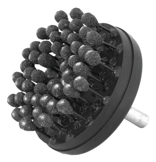 PERFORM TOOL W80629 BRAKE ROTOR HONE, Use To Clean Glazing and Score A Cross Hatch Pattern On The Surface Of Brake Rotors; Works On Automotive/ Motorcycle Brake Rotors And Flywheels; Flexible Ball Stones; 2-1/2 Inch Diameter; 120 Grit; 1/4 Inch Drive Pin