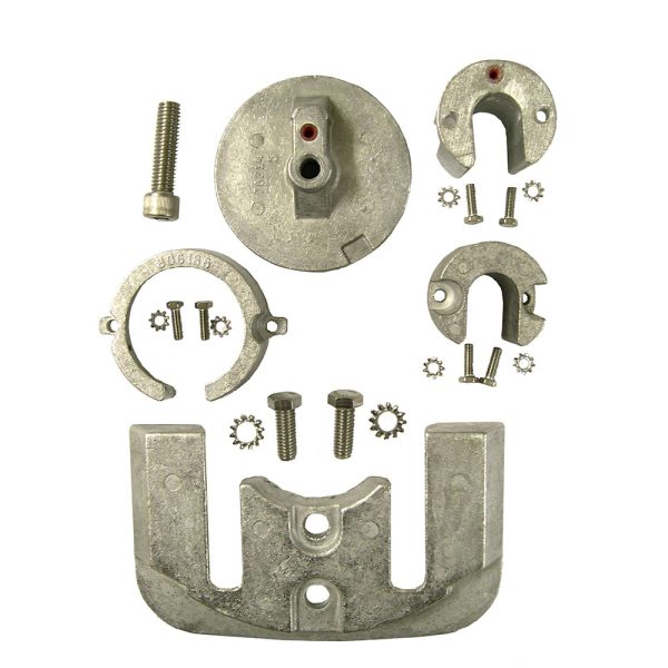 PERFORMANCE METALS 10060A Mercruiser Bravo 1 Complete Anode Kit - Aluminum