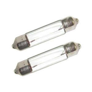 PERKO 0071DP0CLR DOUBLE ENDED FESTOON BULBS - 12V, 10W, .80A - PAIR