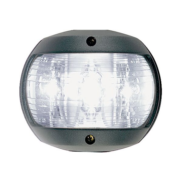 PERKO 0170BM0DP3 LED MASTHEAD LIGHT - WHITE - 12V - BLACK PLASTIC HOUSING