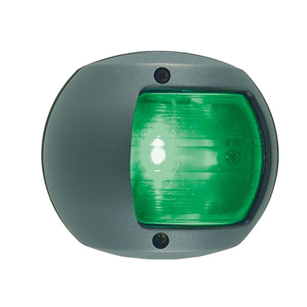 PERKO 0170BSDDP3 LED SIDE LIGHT - GREEN - 12V - BLACK PLASTIC HOUSING