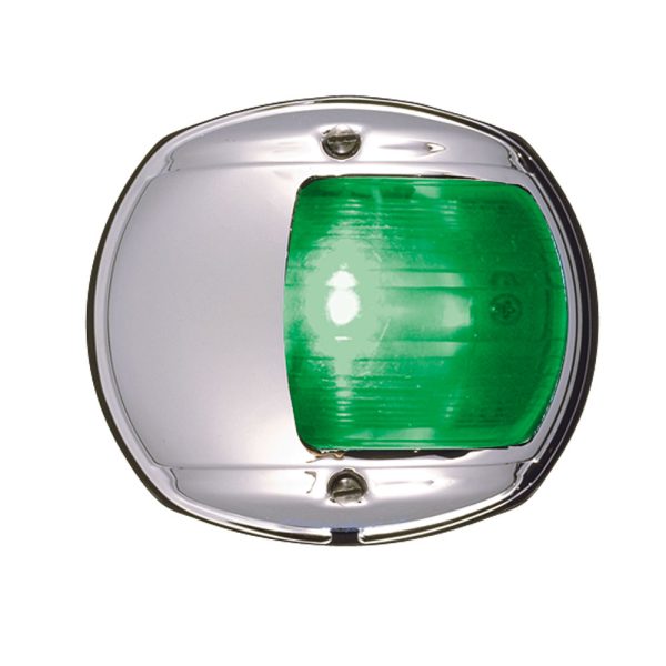 PERKO 0170MSDDP3 LED SIDE LIGHT - GREEN - 12V - CHROME PLATED HOUSING