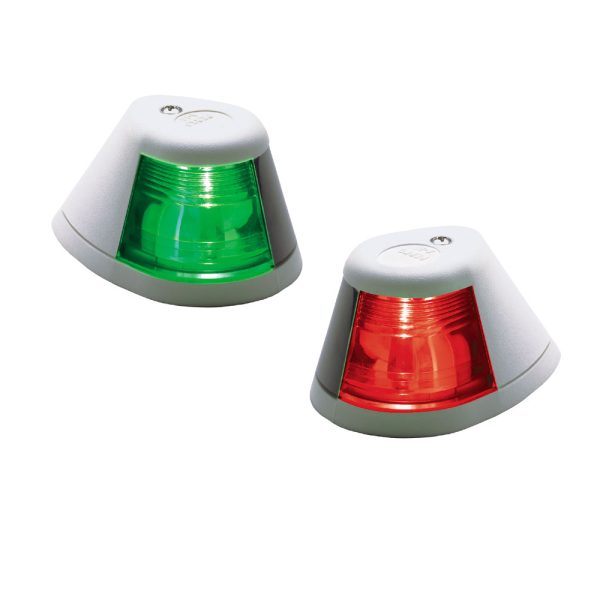 PERKO 0253W00DP1 12V SIDE LIGHTS - PAIR - HORIZONTAL MOUNT - WHITE