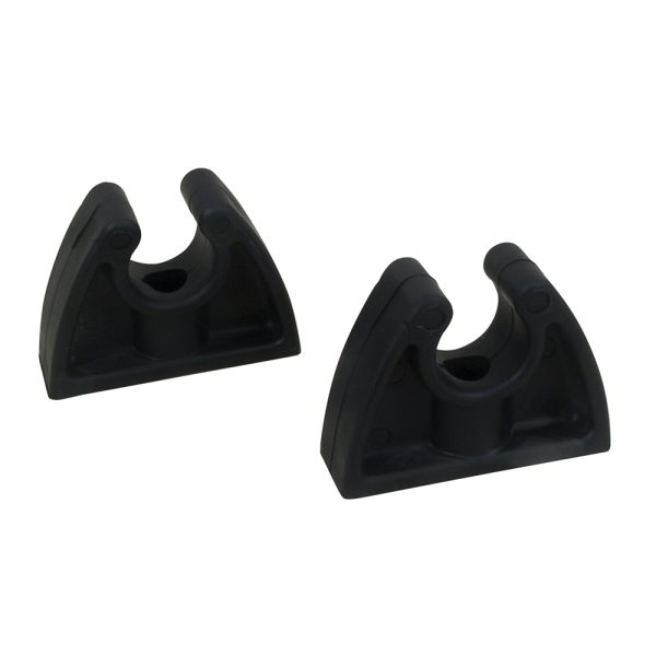 PERKO 0477DP0BLK POLE STORAGE CLIPS - BLACK - PAIR