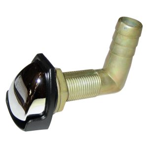 PERKO 0561DP4CHR GAS TANK VENT WITH SWIVEL ELBOW - CHROME/BLACK