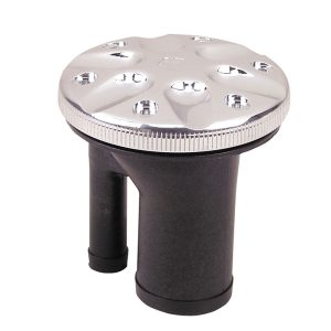 PERKO 0591DPGCHR 0591 VENTED FILL FOR 1-1/2 INCH HOSE - STRAIGHT NECK - CHROME