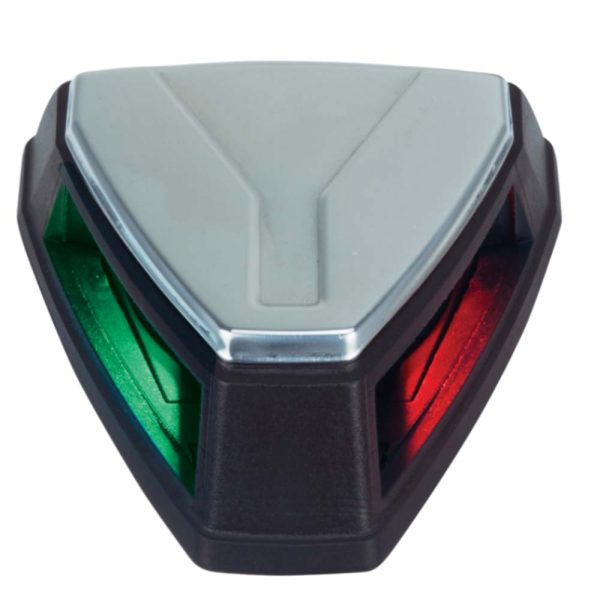 PERKO 0655001BLS 12V LED BI-COLOR NAVIGATION LIGHT - BLACK/STAINLESS STEEL