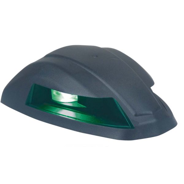 PERKO 0655002BLK 12V LED BI-COLOR NAVIGATION LIGHT - BLACK ROUNDED