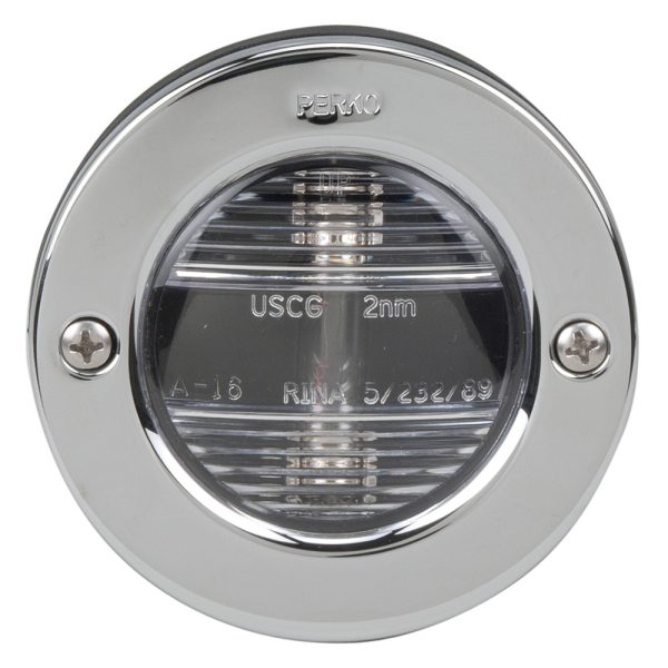 PERKO 0946DP1STS VERTICAL MOUNT STERN LIGHT 12VDC W/STS BEZEL