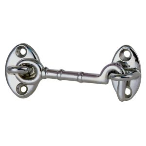 PERKO 0956DP4CHR CHROME PLATED BRONZE CABIN DOOR HOOK - 3 INCH
