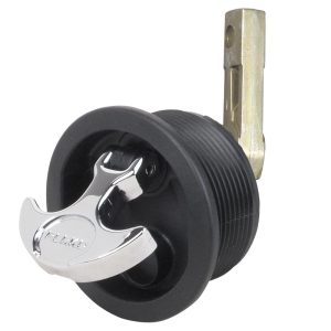 PERKO 1092DP3BLK FLUSH MOUNT LATCH - STRAIGHT CAM BAR - 2.5 INCH HOLE - BLACK