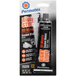PERMATEX 25228 The Right Stuff 90 Minute Black Gasket Maker, 3 oz, 1 Count