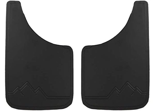 PLASTICOLOR 000492R01 Easy Fit Mud Flaps Without Logo Black