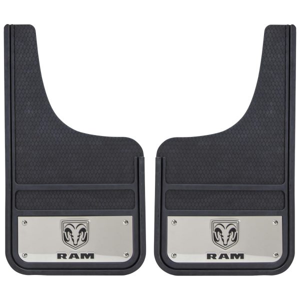 PLASTICOLOR 001835R01 Ram Heavy Duty Front 12 X 23 Mud Guards, 12 INCH x 23 INCH Front Mud Guards