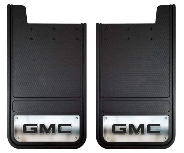 PLASTICOLOR 001842R01 Gmc Heavy Duty Rear 12 X 23 Mud Guards, 12 INCH x 23 INCH Rear Mud Guards