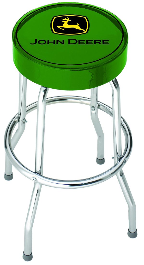PLASTICOLOR 004767R01 John Deere Garage Stool, Green