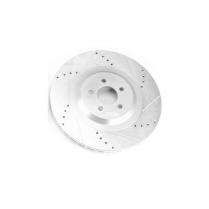 POWERSTOP AR86002XR Brake Rotor; Evolution Series; Drilled And Slotted; One Piece Design With Hat; Wheel Bolt Pattern 5x 115 Millimeter; Front; 389.9 Millimeter Diameter x 50.2 Millimeter Height x 34 Millimeter Nominal Thickness