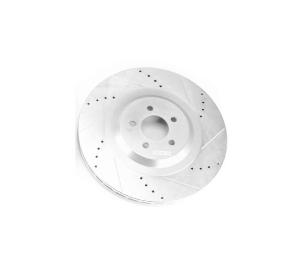 POWERSTOP AR86002XR Brake Rotor; Evolution Series; Drilled And Slotted; One Piece Design With Hat; Wheel Bolt Pattern 5x 115 Millimeter; Front; 389.9 Millimeter Diameter x 50.2 Millimeter Height x 34 Millimeter Nominal Thickness