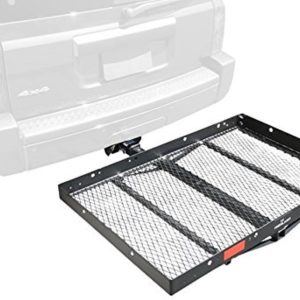 PRO SERIES 1040100 Solo Black 48 INCH x 32 INCH Hitch Mounted Cargo Carrier