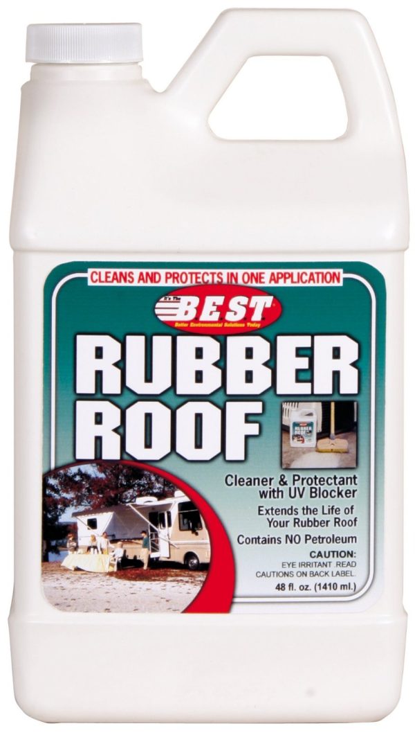 PROPACK 55048 Rubber Roof Cleaner; BEST; Use To Condition And Protect The Rubber Roof And Removes Black Streaks/ Surface Oxidation/ Road Film Build-Up As It Moisturizes; 48 Ounce Jug; Contains UV Blocker; Single