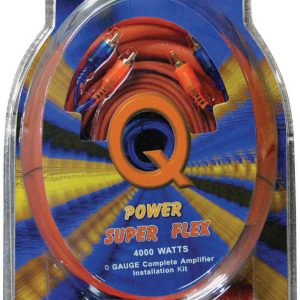 QPOWER 0GAMPKITSFLEX 0 Gauge Amp Kit Super Flex
