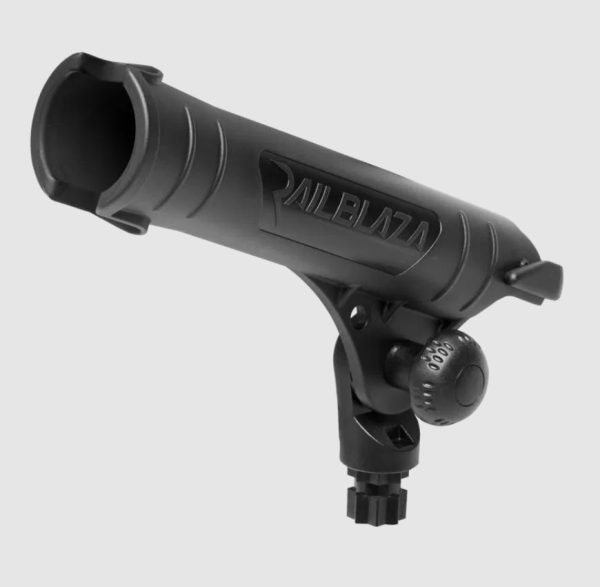 RAILBLAZA 02-4118-11 ROD TUBE, StarPort Base Mount; Holds Single Rod; Compatible With Spinning And Bait Casting; Black; UV Stabilized Fiberglass Reinforced Plastic; 9.9 Inch Width