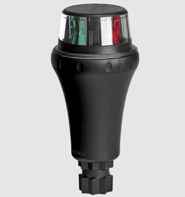 RAILBLAZA 02-5005-11 IPS BOW LIGHT (RED/GREEN LIGHT ONLY, Port And Starboard Light; For Up To 36 Feet Boats; 2.36 Inch Diameter x 5 Inch Height; Conical Bow Light; Red/ Green LED; High/ Medium/ Blinking Operating Mode; 3 AA Battery With 28 Hours Of Life