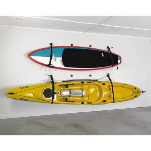 RAILBLAZA 04-4050-11 Kayak Wall Mount Sling Storage for SUPs, Canoes, Windsurfers and Kayaks to Store in Garages or Sheds
