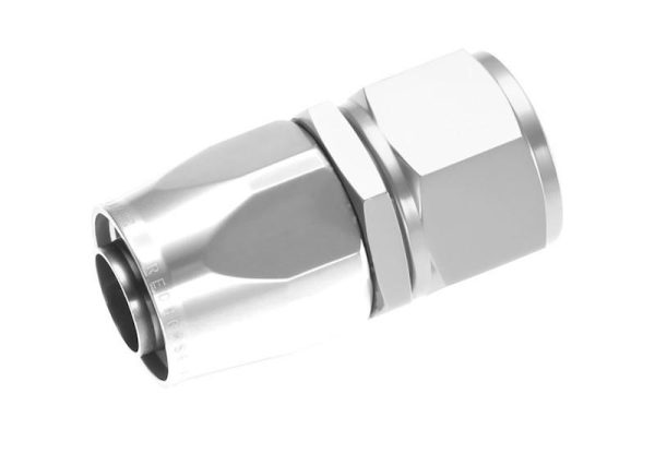 REDHORSE 1000-06-5 Hose End Fitting; 1000 Series; -6 AN Hose; -6 AN Outlet; Straight; Anodized; Clear; Aluminum; Single