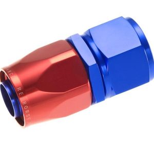 REDHORSE 1000-12-1 Hose End Fitting; 1000 Series; -12 AN Hose; -12 AN Outlet; Straight; Anodized; Red/ Blue; Aluminum; Single