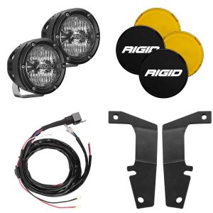RIGID 46704 A Pillar Light Kit, Compatible with the 2010-2020 4Runner, Includes 4 in 360 Series Drive Lights
