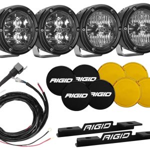 RIGID 46722 Dual Pod A-Pillar Mount Kit - Fits The 2021 Ford Bronco Full Size - Compatible with 360-Series, D-Series, Radiance Pods, Adapt XP, DXL