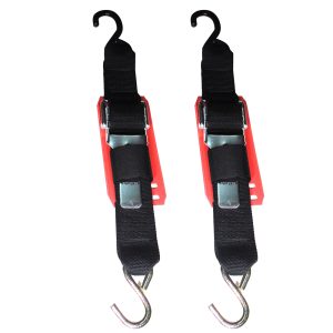 ROD SAVER 2PB4VP PADDLE BUCKLE TRAILER TIE-DOWN W/VINYL PAD - 2 INCH X 4FT - PAIR