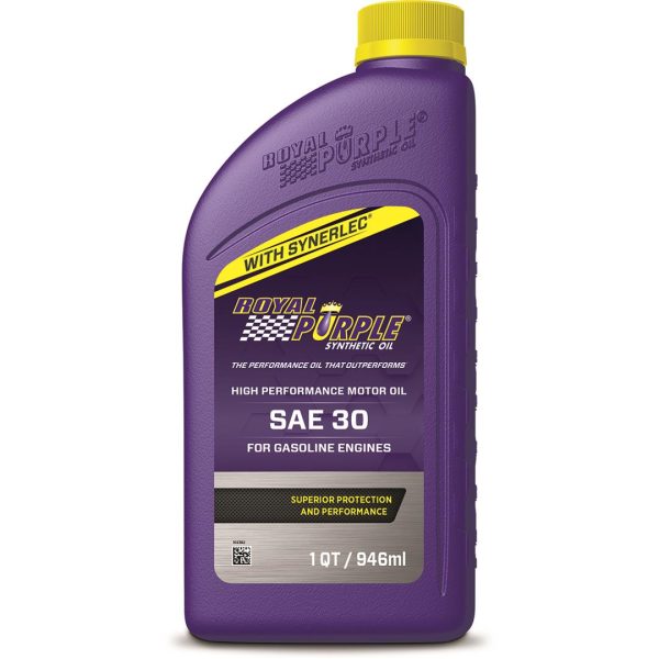 ROYAL PURPLE 01030 API-Licensed SAE 30 High Performance Synthetic Motor Oil - 1 Qt.