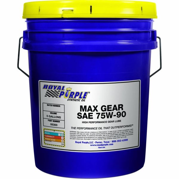 ROYAL PURPLE 05300 Max Gear 75W-90 High Performance Synthetic Automotive Gear Oil - 5 gal.