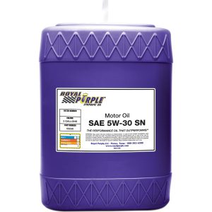ROYAL PURPLE 05530 API-Licensed SAE 5W-30 High Performance Synthetic Motor Oil - 5 Gallon